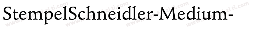StempelSchneidler-Medium字体转换
