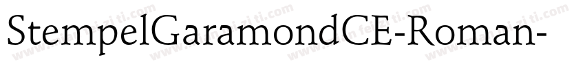 StempelGaramondCE-Roman字体转换