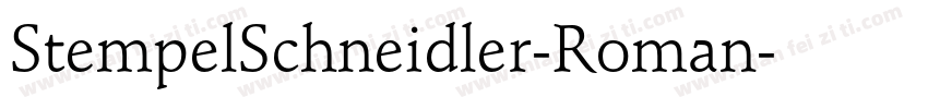 StempelSchneidler-Roman字体转换
