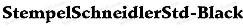 StempelSchneidlerStd-Black字体转换