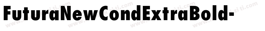 FuturaNewCondExtraBold字体转换