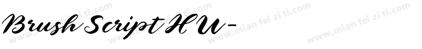 BrushScriptHU字体转换