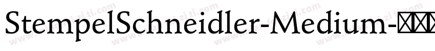 StempelSchneidler-Medium字体转换