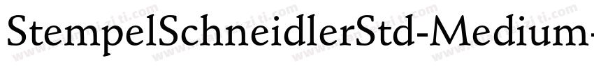 StempelSchneidlerStd-Medium字体转换