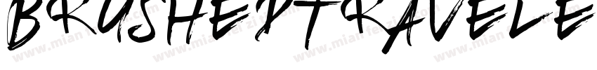 BrushedTraveler-xd98字体转换