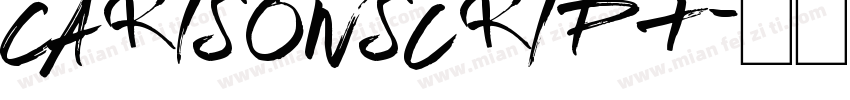 CarIsonscript字体转换
