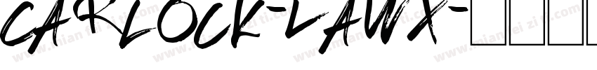 CarLock-lawX字体转换