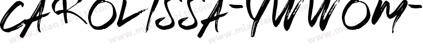 Carolissa-ywwoM字体转换