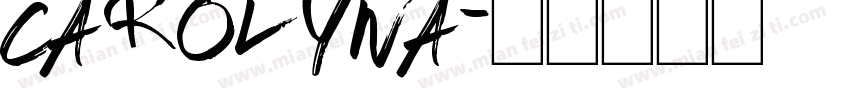Carolyna字体转换