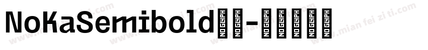 NoKaSemibold字体字体转换