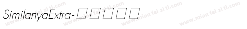 SimilanyaExtra字体转换