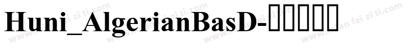 Huni_AlgerianBasD字体转换