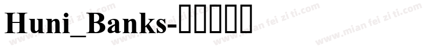 Huni_Banks字体转换