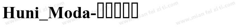 Huni_Moda字体转换