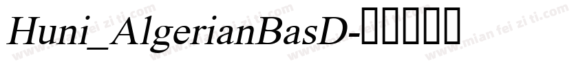 Huni_AlgerianBasD字体转换