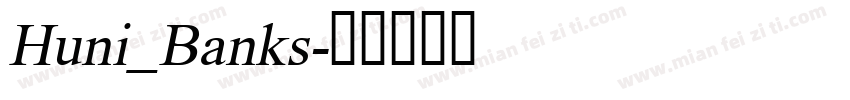 Huni_Banks字体转换