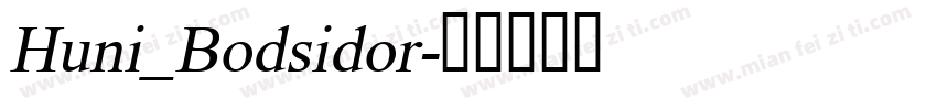 Huni_Bodsidor字体转换