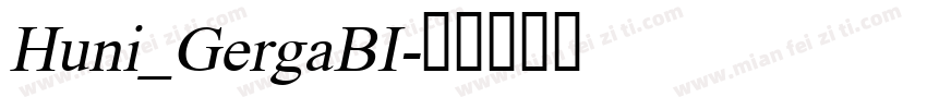 Huni_GergaBI字体转换