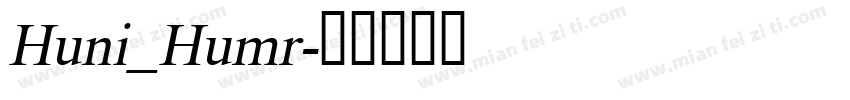 Huni_Humr字体转换