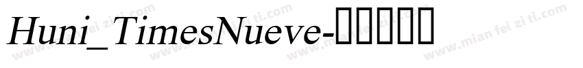 Huni_TimesNueve字体转换