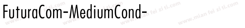FuturaCom-MediumCond字体转换