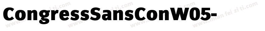 CongressSansConW05字体转换