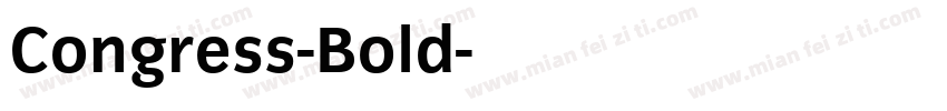 Congress-Bold字体转换