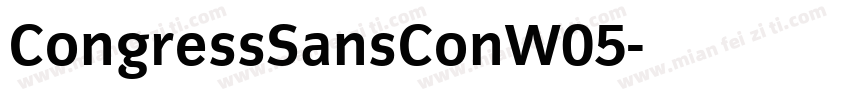CongressSansConW05字体转换