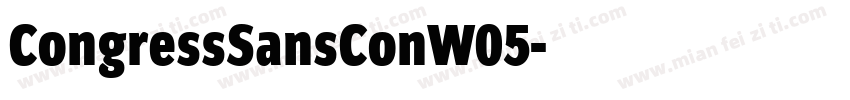 CongressSansConW05字体转换