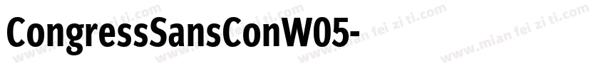 CongressSansConW05字体转换