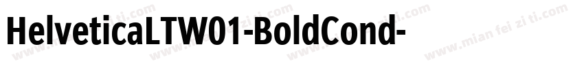HelveticaLTW01-BoldCond字体转换