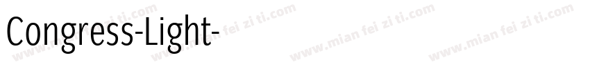 Congress-Light字体转换
