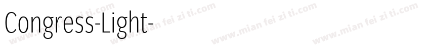 Congress-Light字体转换