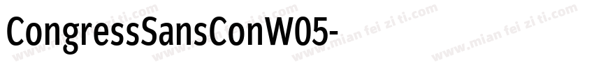 CongressSansConW05字体转换