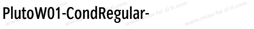 PlutoW01-CondRegular字体转换
