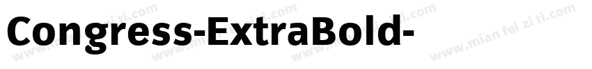 Congress-ExtraBold字体转换