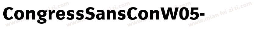 CongressSansConW05字体转换