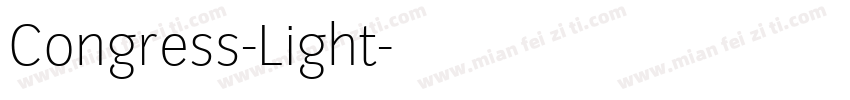Congress-Light字体转换