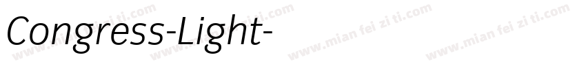 Congress-Light字体转换