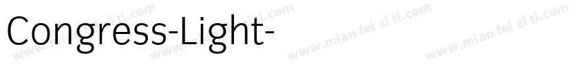 Congress-Light字体转换
