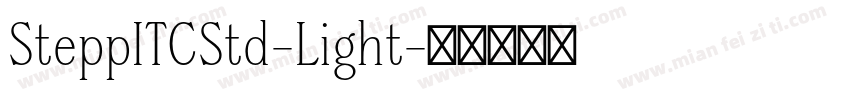 SteppITCStd-Light字体转换