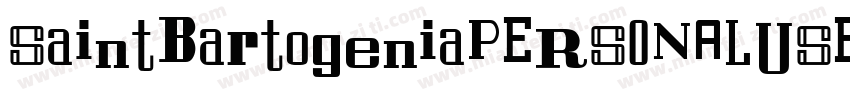 SaintBartogeniaPERSONALUSE字体转换