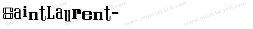 SaintLaurent字体转换