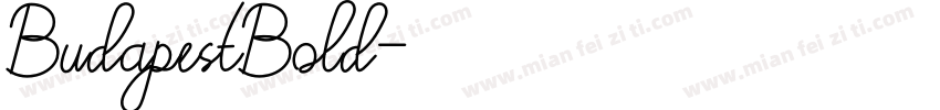 BudapestBold字体转换