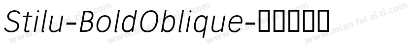 Stilu-BoldOblique字体转换