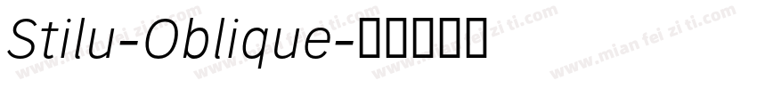 Stilu-Oblique字体转换