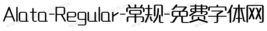 Alata-Regular-常规字体转换