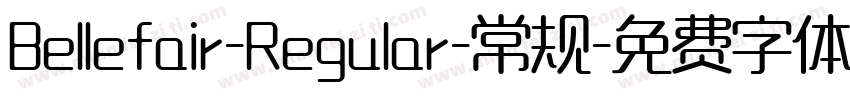 Bellefair-Regular-常规字体转换