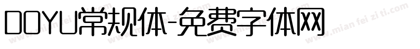 DOYU常规体字体转换