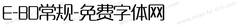 E-BD常规字体转换